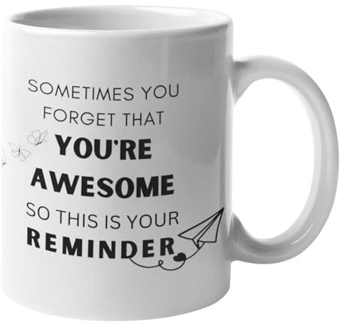 ''You are Awesome'' Coffee Mug. Coffee Mugs for Friends. 11oz Large Handle Coffee Mug for Friends