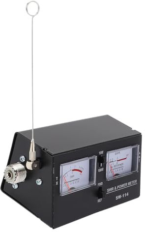 SWR Meter 100W Power Tester Meter CB Radio Antenna Tester for 27-30MHz Field Strength Test with S0239 Connector ABS Material SWR and Power Meter