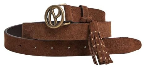 PEPE JEANS Herren Athelea Belt Gürtel, Braun, M