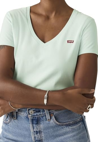 Perfect Vneck Pale Blue Cotton