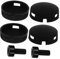 DIYEAH 1Set Doorbell Button Replacement Kit Durable Push Button Covers with Screws Easy Repair for Sturdy Doorbell Functionality and High Sensitivity Design