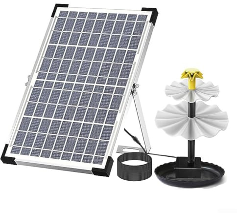 Fontana per uccelli a energia solare con cascata a 3 livelli e opzioni di installazione flessibili per il tuo spazio esterno