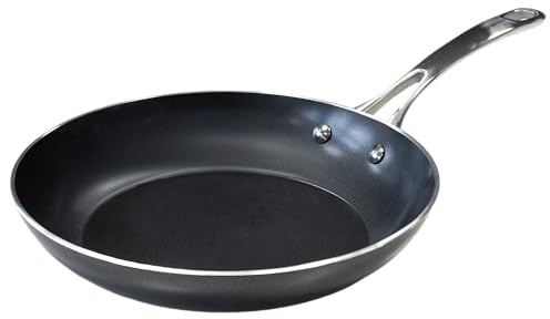 Kyocera Sartén de cerámica antiadherente de 28 cm, sin PFAS/PTFE, mango de acero inoxidable, apta para todo tipo de fuegos, CFP-L11