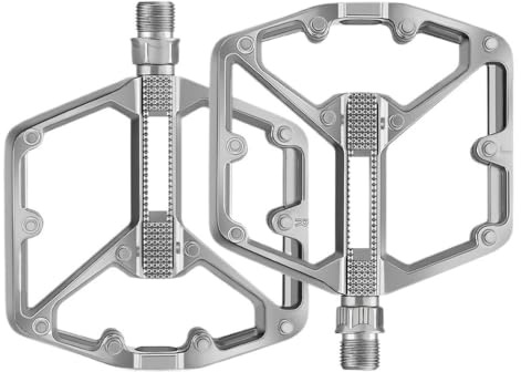 Fahrradpedale Fahrradpedale Lager Radfahren Pedal MTB Rennrad rutschfeste verbreitern flaches Zubehör(Matte Gray)