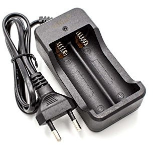 vhbw Chargeur de Piles Compatible avec 17670, 18650 Piles, Batteries domestiques Li-ION (3.7V)