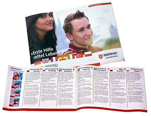 Anleitung Erste Hilfe - A6 - Heft zum Einlegen in Verbandkasten/Erste-Hilfe-Koffer