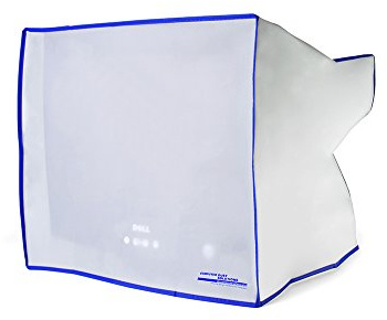 Dust and water resistant silky smooth antistatic vinyl CRT Monitor Dust Cover for 19/21 CRT monitor (21W x20H x23D)