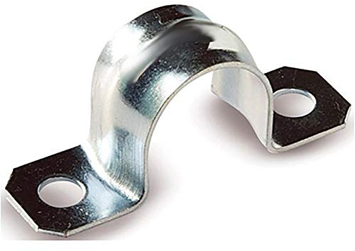 Index Fixing Systems ABPU018 Befestigungsschelle Verzinkt mit Zwei Befestigungslöcher, 18 mm (50 Stück)