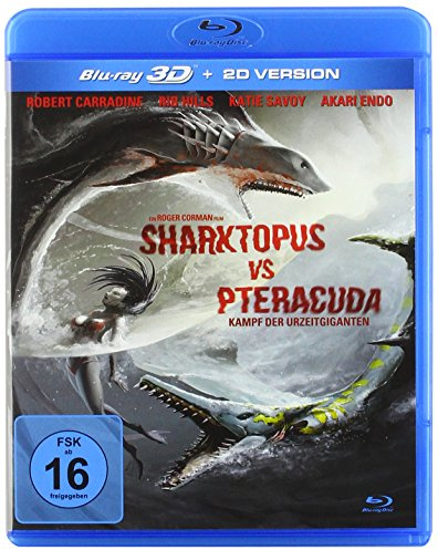 Sharktopus vs Pteracuda - Kampf der Urzeitgiganten (inkl. 2D-Version) [3D Blu-ray]