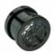 eeddoo Flesh Tunnel Spinnennetz Schwarz Edelstahl 16 mm