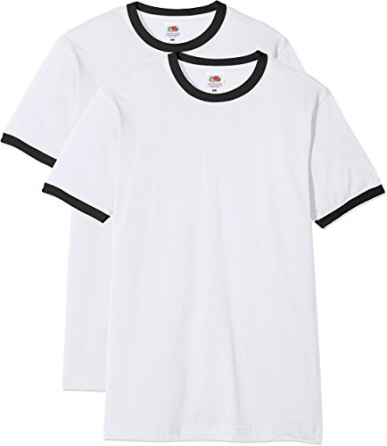 Fruit of The Loom Men's Ringer Premium T-Shirt (Pack of 2)