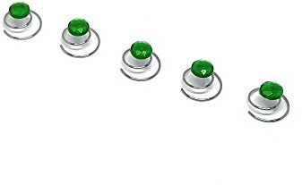 5 x Straß Curlies - Strass Curlie - Brauthaarschmuck, Haarschmuck | SHF - Grün