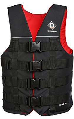 Crewsaver Junior Four B 70N Kajak-Jolle PFD Auftriebshilfe für Wassersport Schwarz - Leichtgewicht - Unisex
