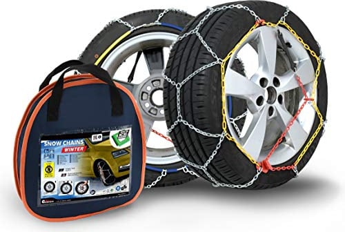 COMPASS Schneeketten Winter für Reifen 225/45 R19 ÖNORM, TÜV geprüft (x130) 1 Paar