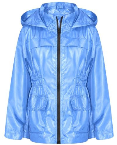 A2Z 4 Kids Raincoat Jackets Windbreaker Waterproof Parka Shower Resistant Hooded Raincoat Children Girls Boys Age 5-13 Years
