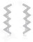 HOMEYU Sterling Silber CZ Crystal Zig Zag Ohr Manschetten Kletterer Sweep up Ohr Wrap Pins 1 Paar