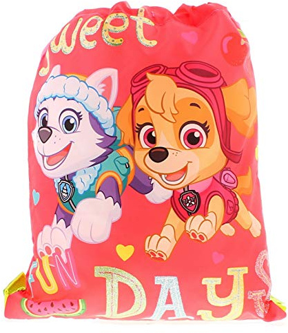 PAW PATROL Kordelzugbeutel Taschen & Zubehör Synthetisches Material Kinder Taschen Pink/Multi - Pink/Multi, Einheitsgröße