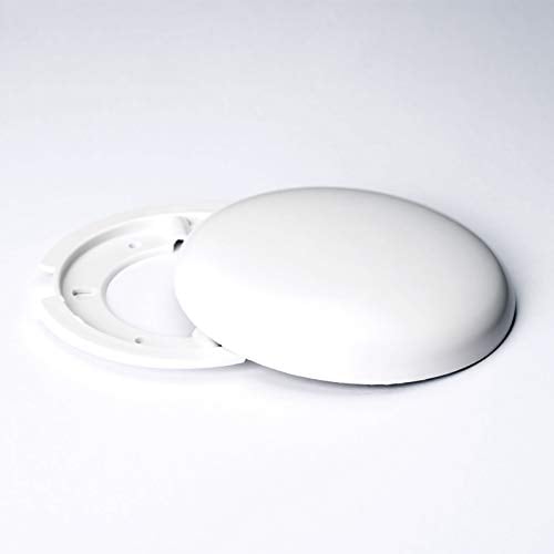 ORION LIGHTSTYLE Extra Flache Abdeckung Verteilerdose PVC weiß Baldachin Deckendose Abschluss, rund, 100mm