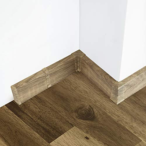 [DQ-PP] 20 Meter Sockelleisten 55mm PVC Spinel Laminatleisten Fussleisten aus Kunststoff PVC Laminat Dekore Fußleisten