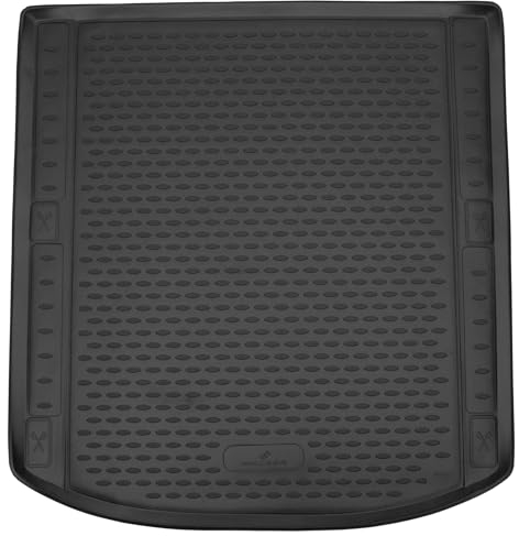 WALSER XTR Kofferraumwanne für Audi A4 (B9) Limousine 05/2015-2024, 100% passgenaue Antirutschmatte Auto, Gummimatte Auto, Kofferraum Schutzmatte, Anti Rutsch Matte Gummi, Auto Gummimatten