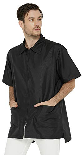 Friseur Jacke für Männer, Kittel, Weste, Shirt, Hemdkragen, wasserabweisend, antistatisch, Arbeitsbekleidung, Barbershop, Hundefriseur, Hairstylist, Massagestudio
