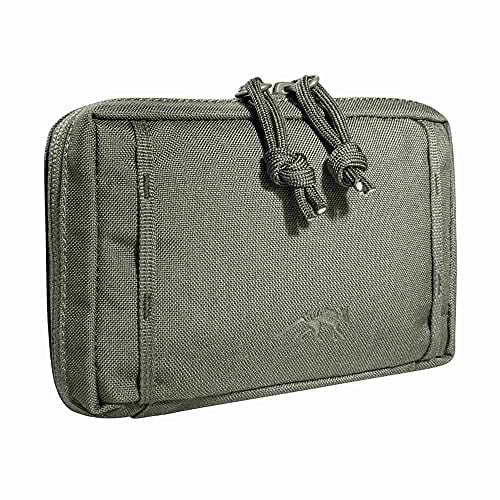 Tasmanian Tiger TT Tac Pouch 4.1 Rucksack Zusatz-Tasche mit Molle-System kompatibel, Zubehör-Tasche für EDC, Werkzeug oder kleine Erste Hilfe Sets; 10 x 15 x 4 cm, Steingrau-Oliv IRR