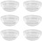 Glass Condiment Dishes - Set of 6 | Small Bowls for Dips | Sauce Pots for Serving | Ingredient Bowls | Cooking Prep | Glass Ramekins | Dip Bowl | M&W