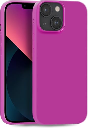 MyGadget Cover per iPhone 13 - Custodia Protettiva in Silicone Morbido – Case TPU Flessibile - Ultra Protezione Antiurto & Antigraffio - Rosa Scuro
