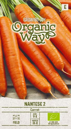 Organic Way | MÖHREN NANTESE 2 samen | Gemüsesamen | Karottensamen | Garten Samen | Mittelfrühe Sorte | 1 Pack