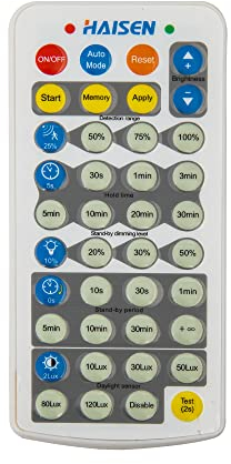 Fernbedienung zum Bewegungsmelder für illumitec LED-Hallentiefstrahler der J-Serie