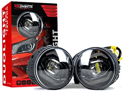EINPARTS DUOLIGHT DL40 Satz Nebelscheinwerfer mit Kabelsatz mit Montagesatz Vorne Kompatibel mit NISSAN Qashqai II J11, J11