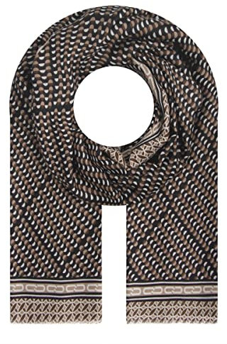 Majea Halstuch Damen Kopftuch Schal Stola (880030) in Braun 18, 180x90