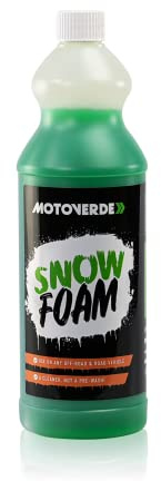 Motoverde 1L Snow Foam Cleaner for Motorcycle and Motocross – High-Performance Off-Road Bike Wash – Safe, Non-Corrosive Formula, Bio-degradable – Concentrate for Thick, Clinging Foam