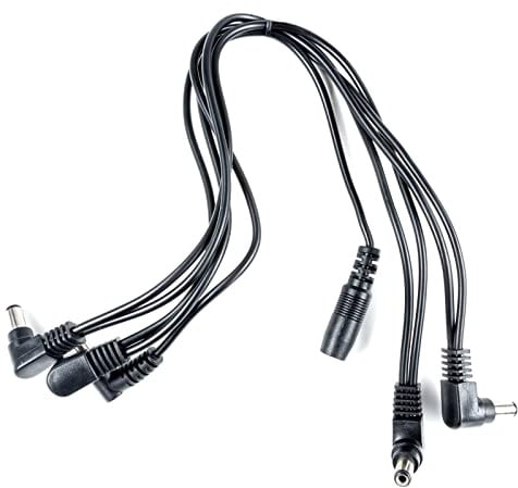 MUSIC STORE Daisy Chain Cable 5.1, DC-Kabel, Für 5 Effektgeräte, Schwarz