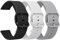Mugust 3Pack Bracelets de Montres Silicone 22mm, Remplacement Dégagement Rapide pour Femme Homme 20mm 22mm (22mm, Noir/Blanc/Gris)