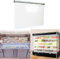 FENGSHOUU Transparente Rollo,Gefrierschrank Supermarkt Staubdicht Hält Frisch Trennvorhänge,Wasserdicht Rollo,für Gefrierschrank Feinkostschrank Kuchenladen Supermarkt,Energiesparend (W100xH200cm)