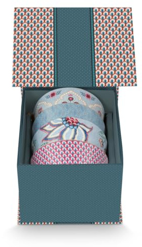 Pip Studio Flower Festival Oriental Geschenkset Schalen blau 12cm