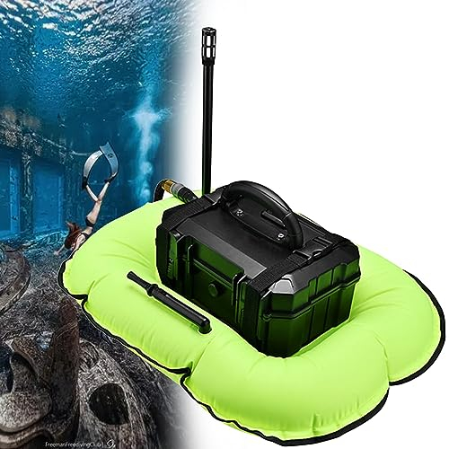 URJWAN Portable Diving Ventilator, Wireless Circulating Water Cooling Heat Dissipation, Scuba Diving Ventilator System, 10 Meters Maximum Diving Depth,Black-D4000