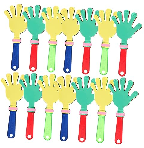 Toyvian 48 STK Klatschendes Spielzeug Wettbewerbspartygeschenke Goodie-Bags-füller Geräusche Machendes Spielzeug Hochzeits-Requisiten Krachmacher Spielzeug Plastik Klöppel Handbuch 28c