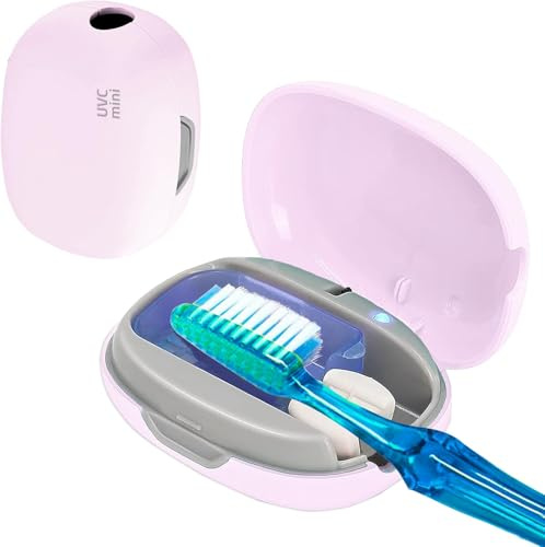 Esterilizador Cepillo Dientes Portátil UV Recargable | Higienizador Cepillo Dientes USB - Esterilizador Dental Ultravioleta y Estuche para Viajes, Hogar y Oficina
