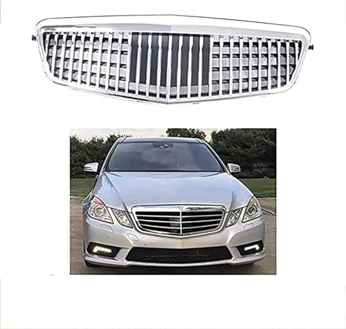 LUISAS Auto Front Kühlergrille für Mercedes Benz E-Class W212 2009-2012,Frontgrills Kühlergrill Frontstoßstange Radiator Kühlergrille Mittelnetz Grilles