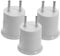 MILISTEN 3St E26 Konvertierungs buchse wandleuchte Lichtsteckdose einstecken licht steckdose stecker Die Glühbirne Base Adapter e27 Lampenhalter Abs Weiß
