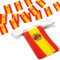 Anley Banderines con Bandera de Cuerda de España, Eventos Patrióticos, Decoración del Día Nacional del 12 de Octubre, Barras Deportivas, 33 pies, 38 Banderas