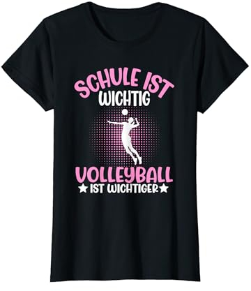Volleyball Damen Schule Beachvolleyball Mädchen T-Shirt