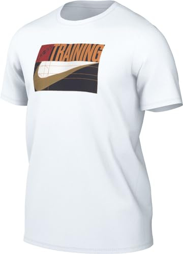 NIKE Top Herren Dri-Fit Tee Rlgd Xtrain DNA, White, FV8382-100, L