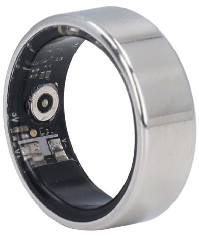 Smart Ring Wearable Fitness Herzfrequenz Schlaf Stress Tracker Gesunder Assistent 5 Tage Akkulaufzeit mit Ladekabel für Männer Frauen (Größe 8)