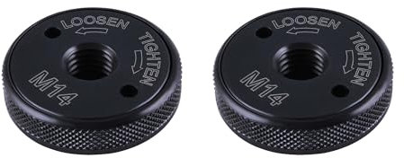 SUKITMISO 2 Stück Schnellspannmutter M14 Schnellspannmutter für Winkelschleifer Muttern Winkelschleifer Sicherungsmuttern Winkelschleifer Zubehör, passend für gängige Maschinen, Schwarz