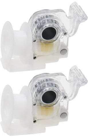 eMagTech 2Pcs Venetian Blind Tilt Mechanism - 50x40mm Spares Parts Tilter Control Fits 6mm Hexagon 50mm Wooden Blinds