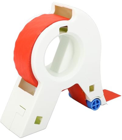 Srliya Masking Tape Applicator with 5 Rolls Red Tapes 3 Rollers Design Seam Sticker Machine Dispenser for Home Improvement