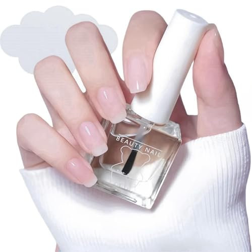 2 In 1 Water-Based Clear Nail Polish,Nail Polisher 2 In 1,Clear Nail Polish,Clear Nail Varnish,Quick Dry Nail Polish,Clear Nail Polish Strengthening,Nail Varnish Top Coat,Nail Top Coat Quick Dry